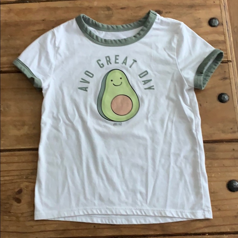 Justice Avo Great Day 🥑 Short Sleeve Tee NWOT